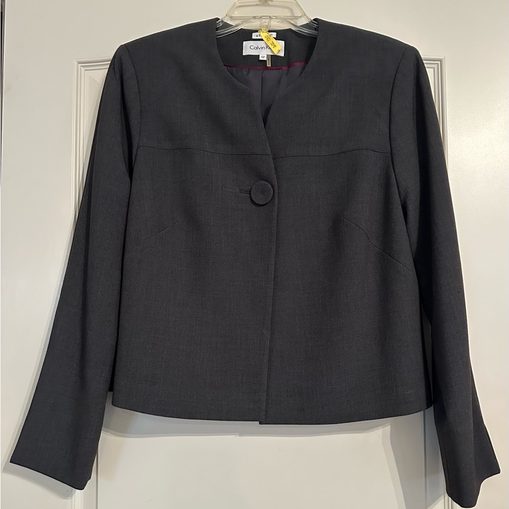 Calvin Klein Gray Swing Jacket